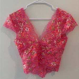 Free People Mesh Top